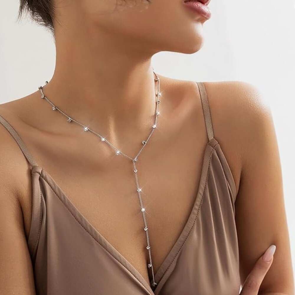 Sparkling Anthropologie Silver Chocker - Picture 3 of 5